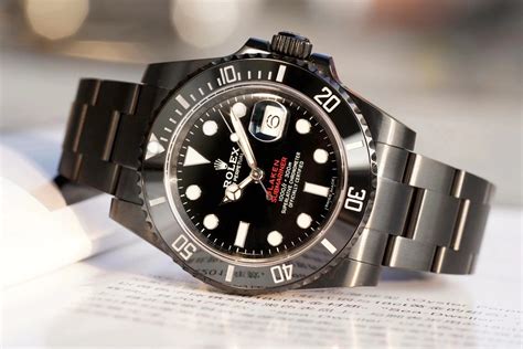 black rolex blaken|rolex submariner blaken.